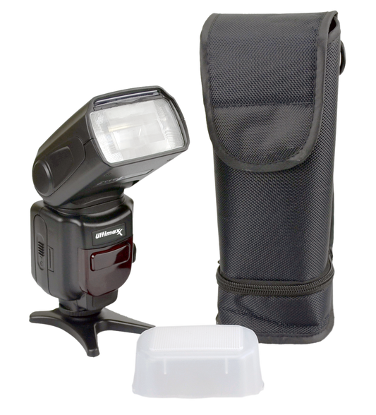 ULTIMAXX TTL DEDICATED FLASH WITH LCD & CASE FOR CANON