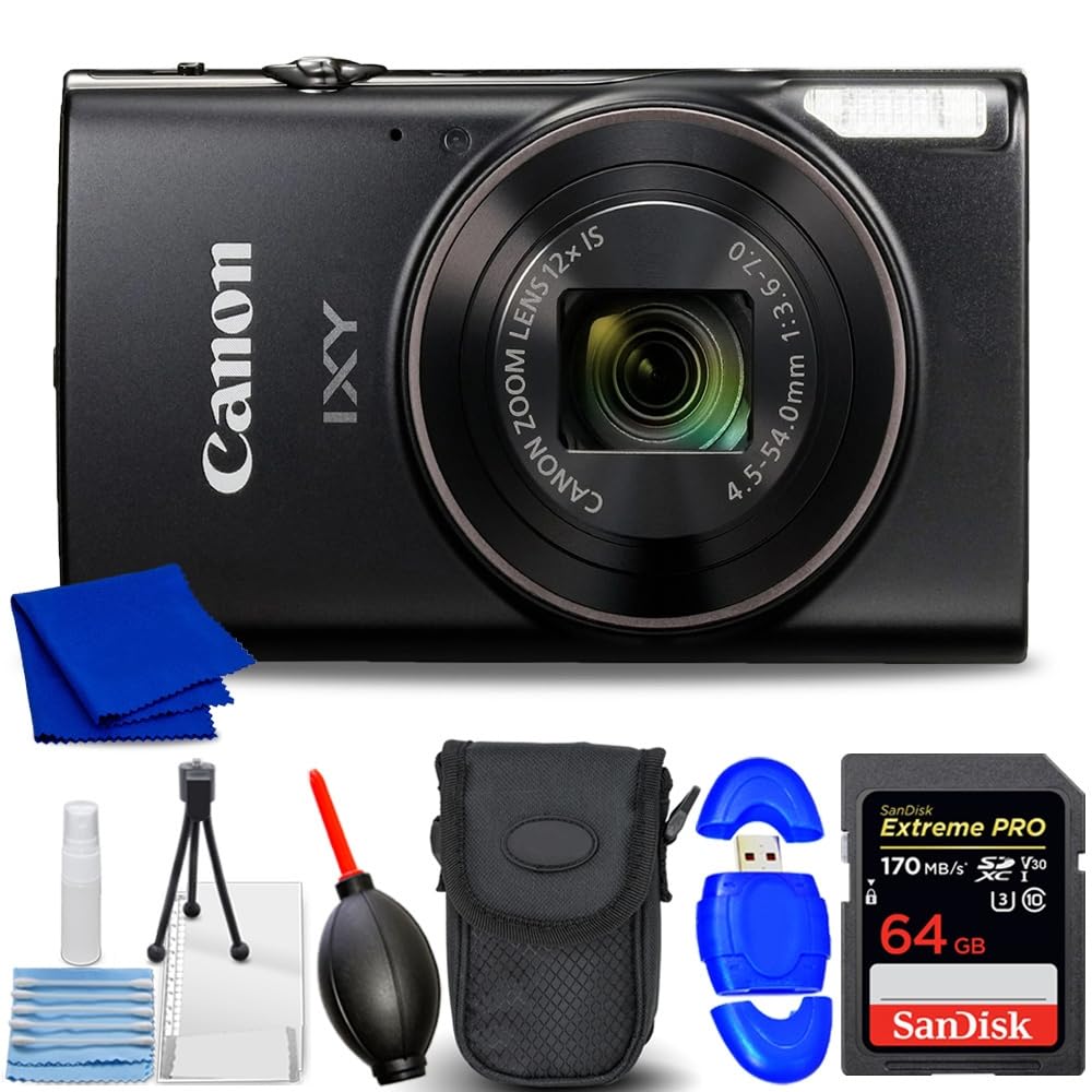 Canon IXY 650 Digital Camera Bundle with 64GB SanDisk & Accessories