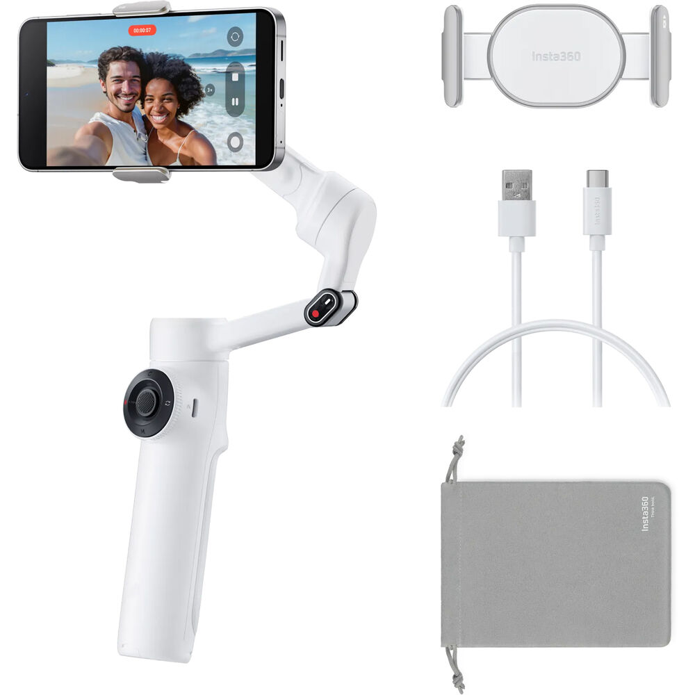 Insta360 Flow 2 Standard Bundle (Summit White) – Fumfie