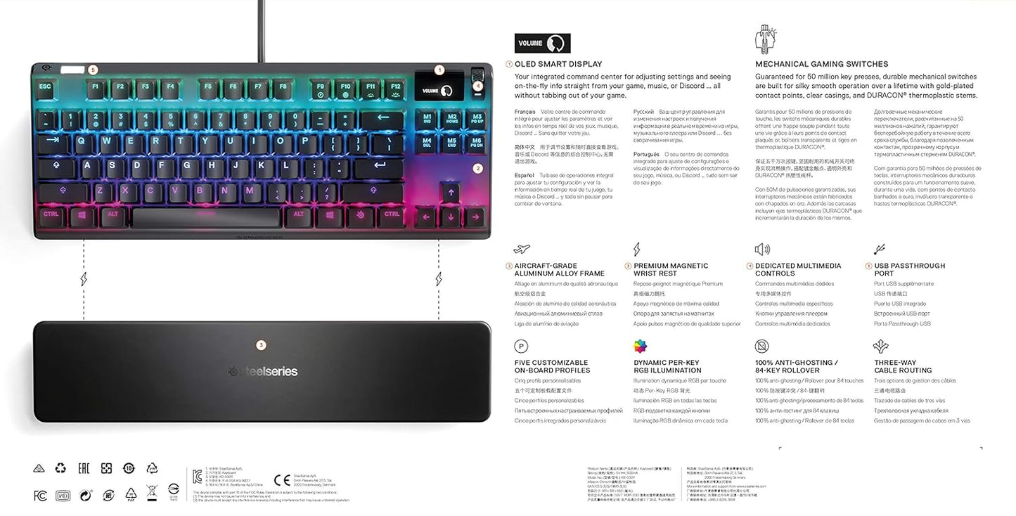 SteelSeries Apex 7 Keyboard Black