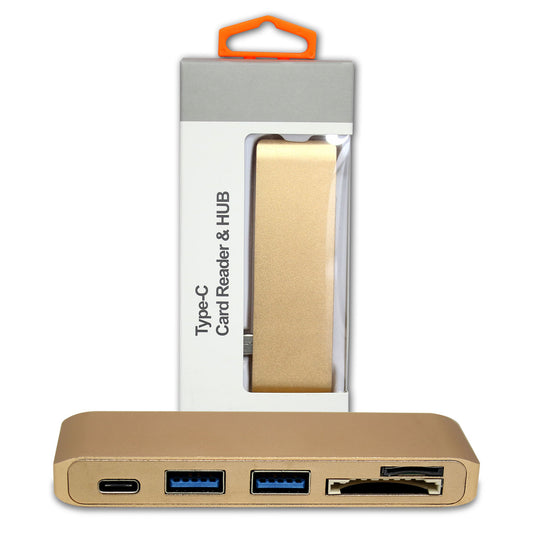 ULTIMAXX USB 3.0 TYPE-C HUB-GOLD