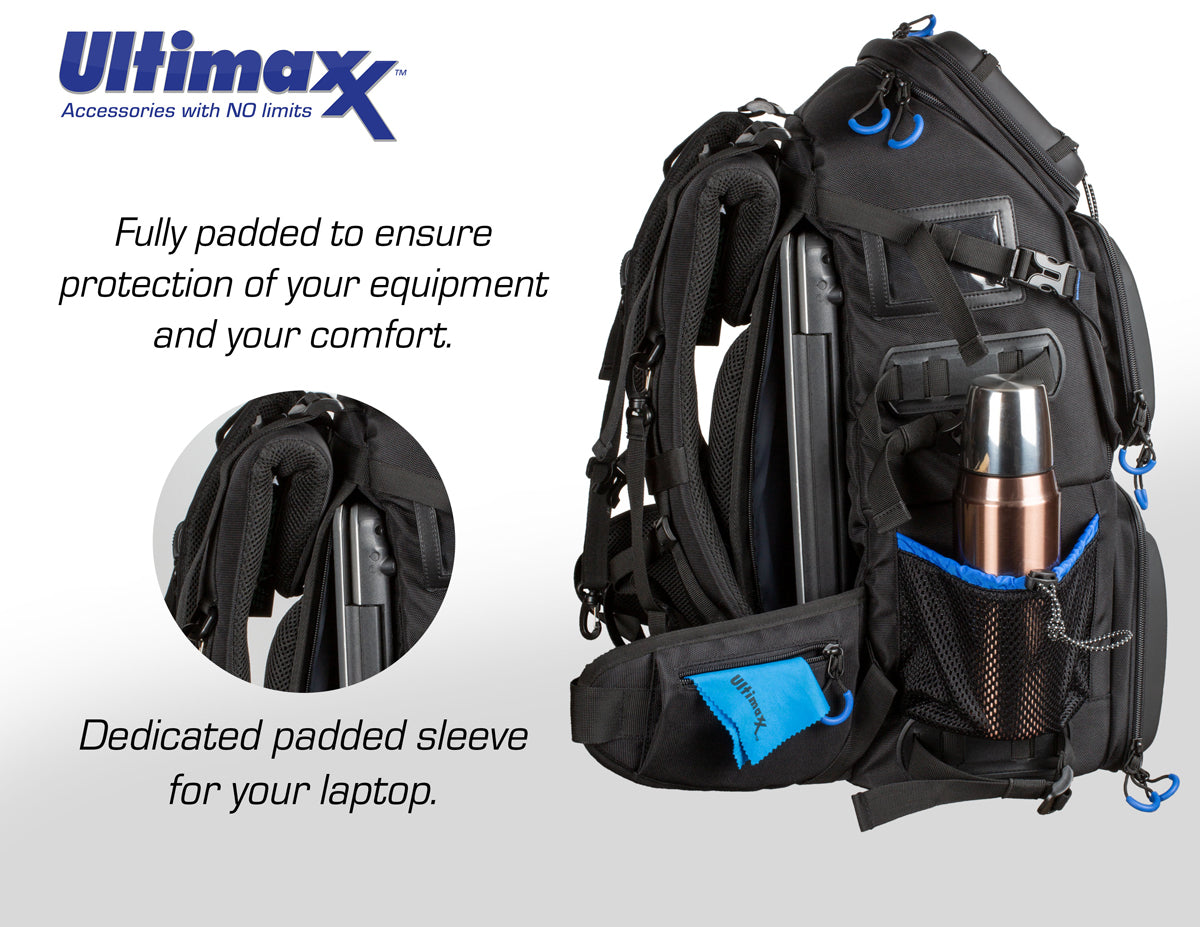 ULTIMAXX Professional Deluxe Camera Backpack