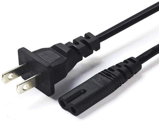 US 2-Prong Port AC Power Cord/Cable for Camera