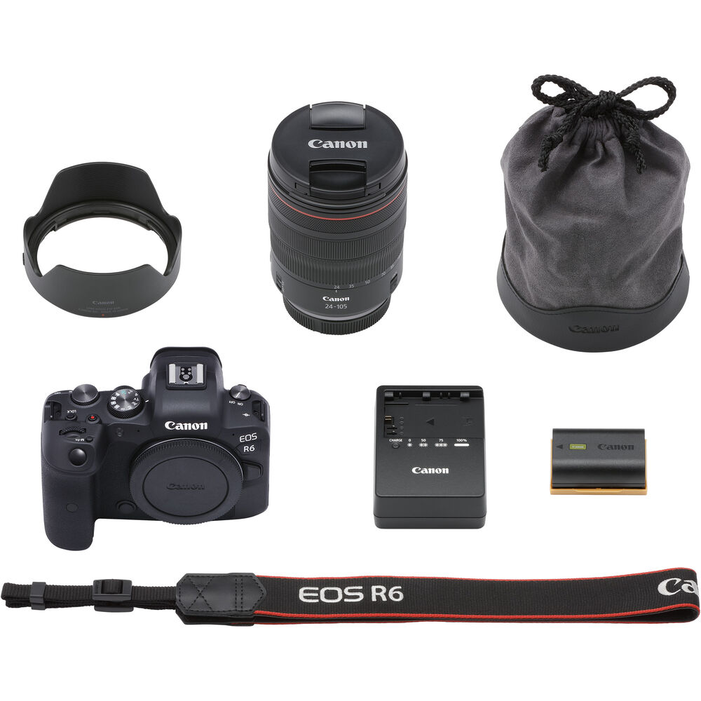 Canon EOS R6 Mirrorless Digital Camera with 24-105mm f/4L IS USM Lens