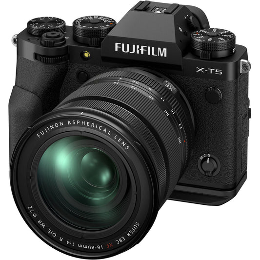 FUJIFILM X-T5 Mirrorless Camera with 16-80mm Lens (Black)