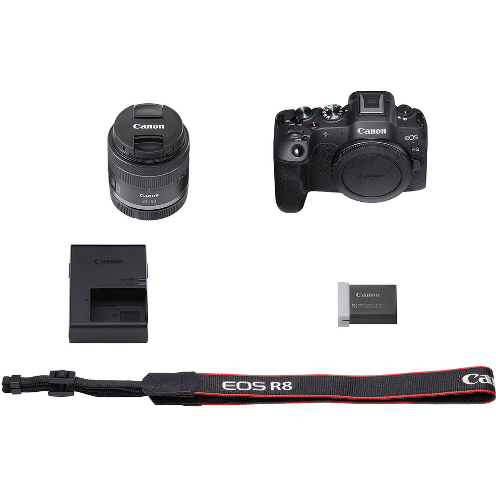 Canon EOS R8 Mirrorless Camera w/ RF 24-50mm f/4.5-6.3 IS STM Lens