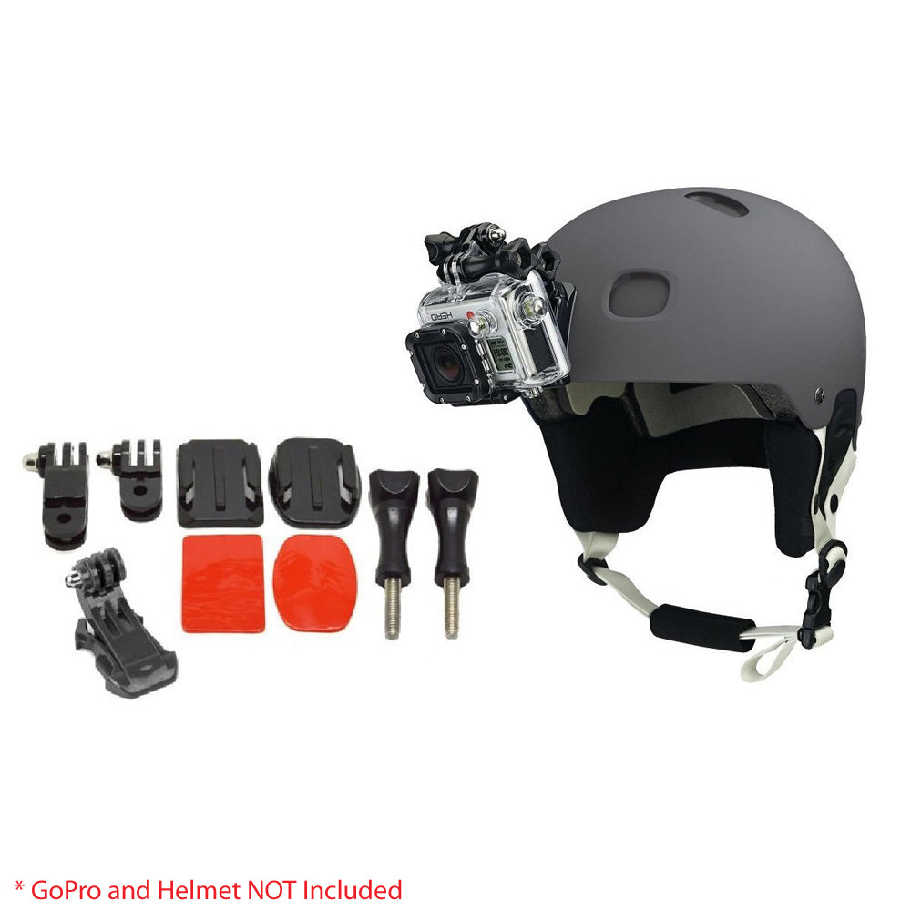 ULTIMAXX Helmet Front Mount Kit for Go-Pro / GoPro / Action Camera