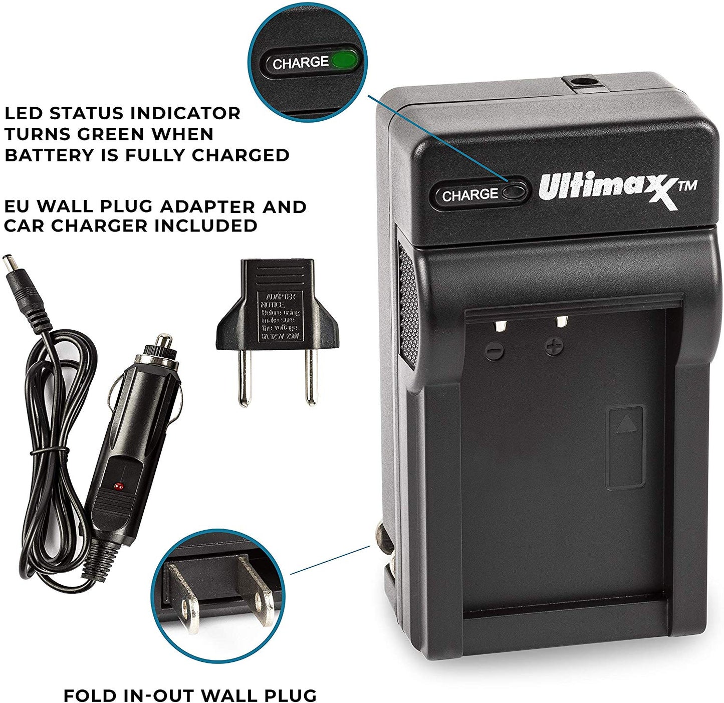 ULTIMAXX Travel Charger for Canon LPE10