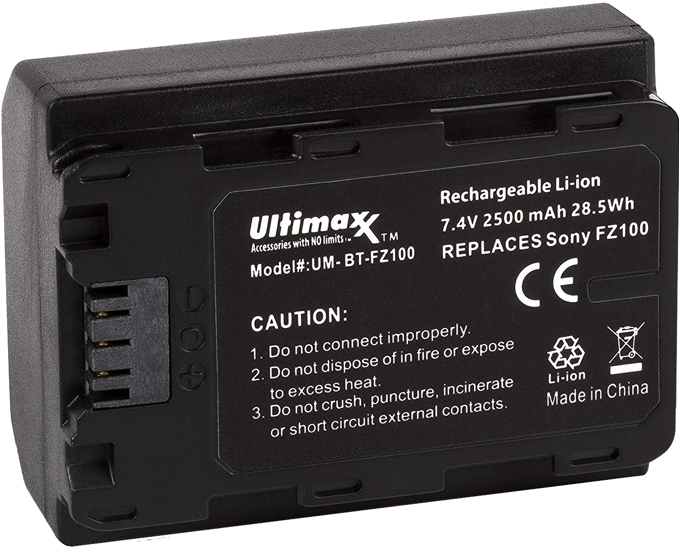 ULTIMAXX Replacement battery for Sony NP - FZ100 - 2500 mah