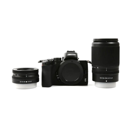 Nikon Z50 Mirrorless Digital Camera with NIKKOR Z DX 16-50mm f/3.5-6.3 VR and NIKKOR Z DX 50-250mm f/4.5-6.3 VR Lenses