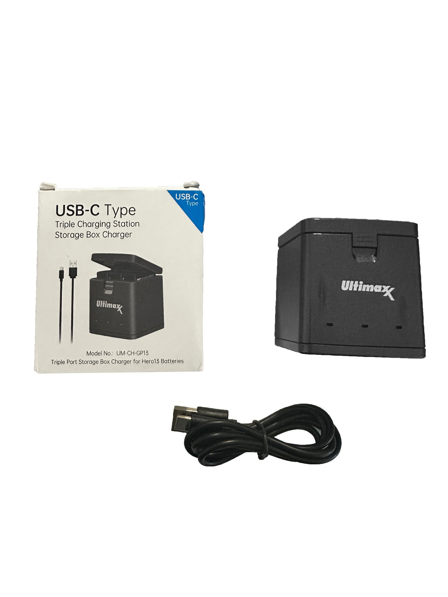 Ultimaxx Triple Battery USB Charger for GOPRO HERO13