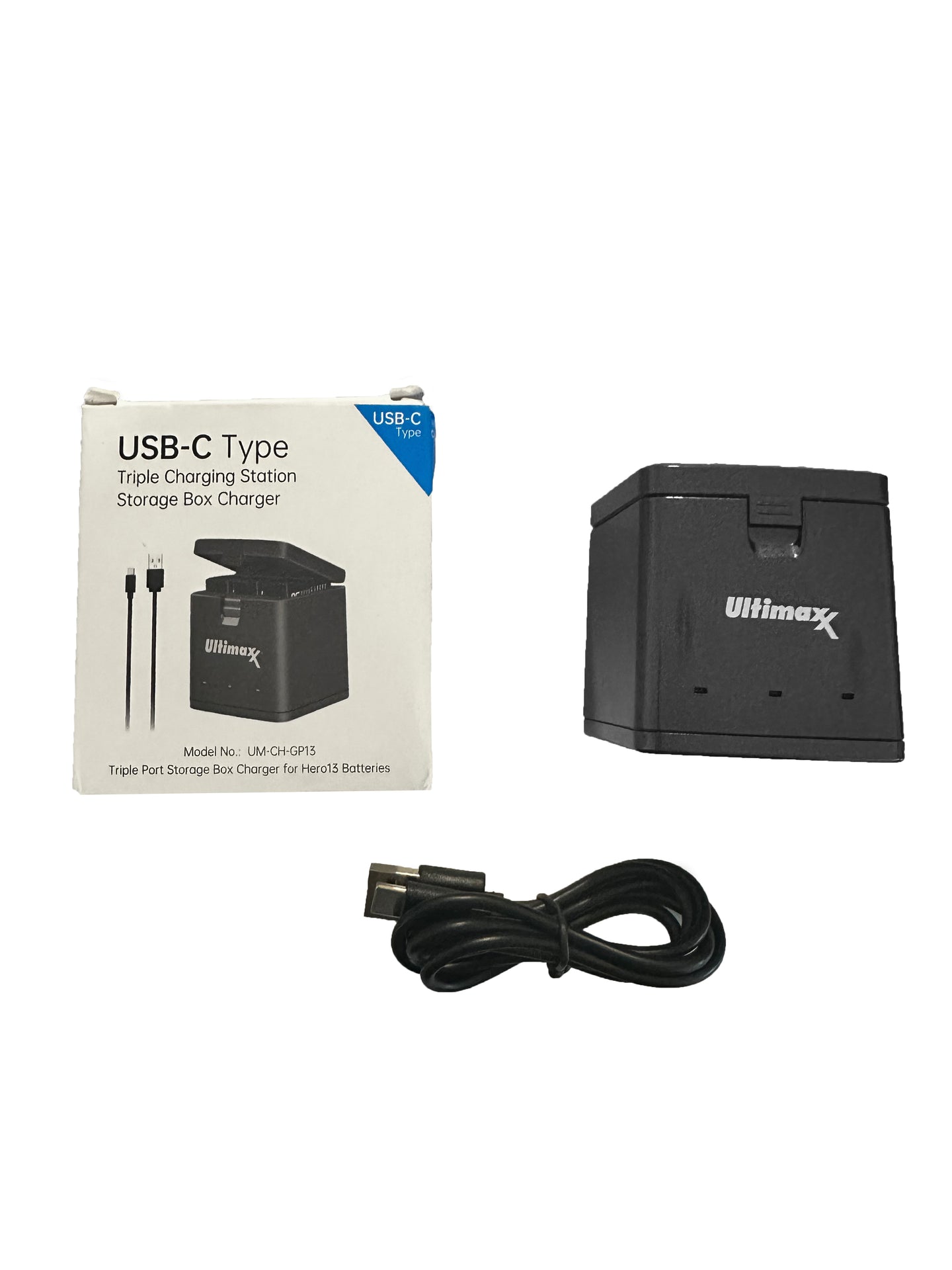 Ultimaxx Triple Battery USB Charger for GOPRO HERO13