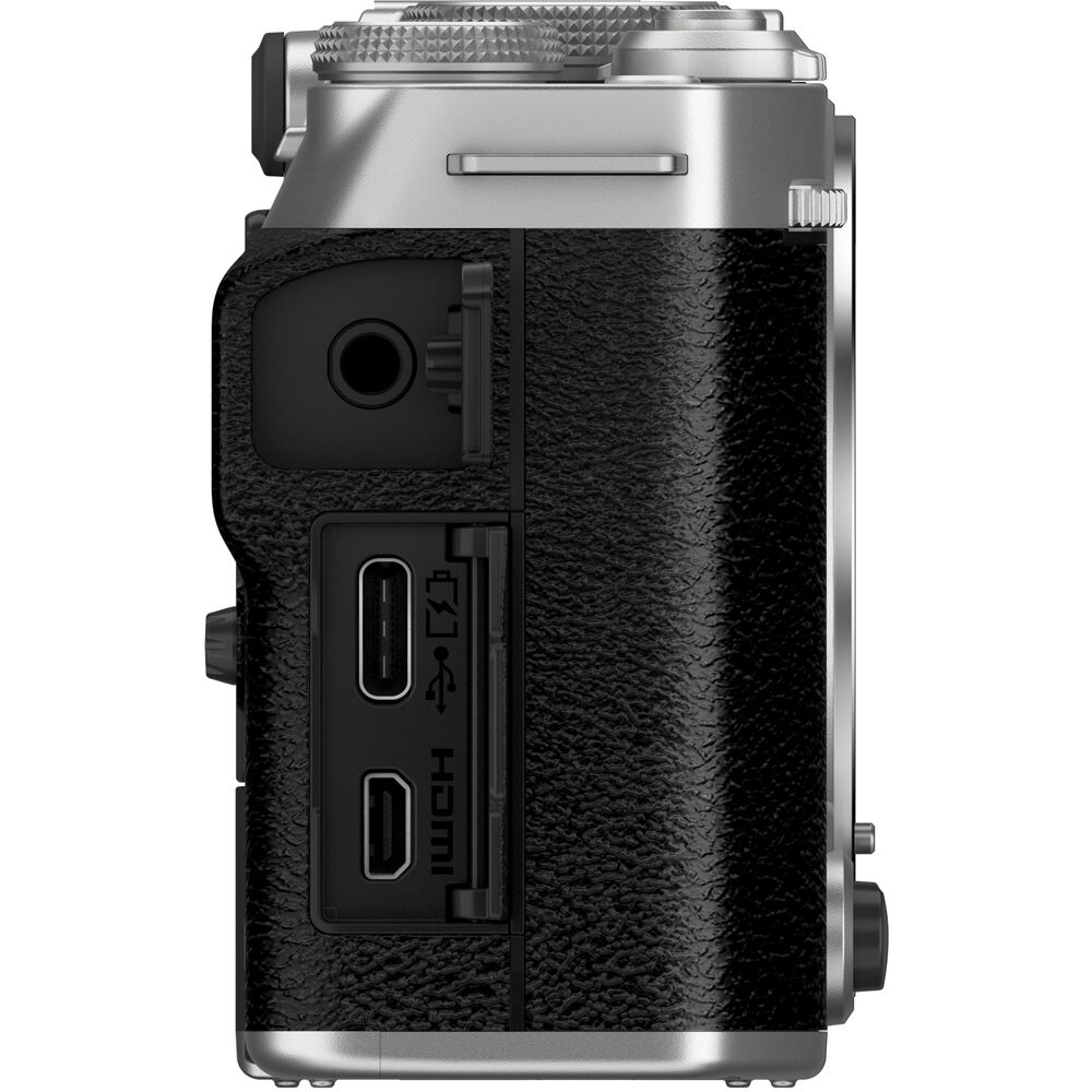 FUJIFILM X-M5 Mirrorless Camera with XC 15-45mm f/3.5-5.6 OIS PZ Lens (Silver)
