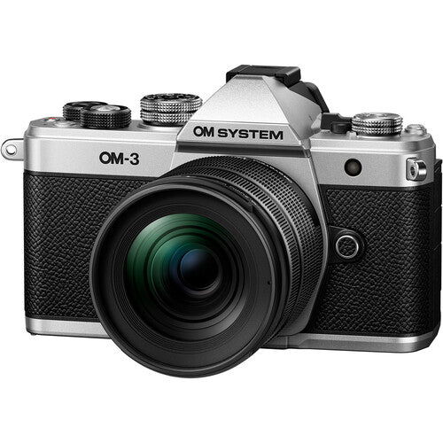 OM SYSTEM OM-3 Mirrorless Camera (Silver) with 12-45mm f/4 Lens Kit