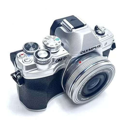 Olympus OM-D E-M10 Mark IV Mirrorless Camera with 14-42mm EZ Lens (Silver)