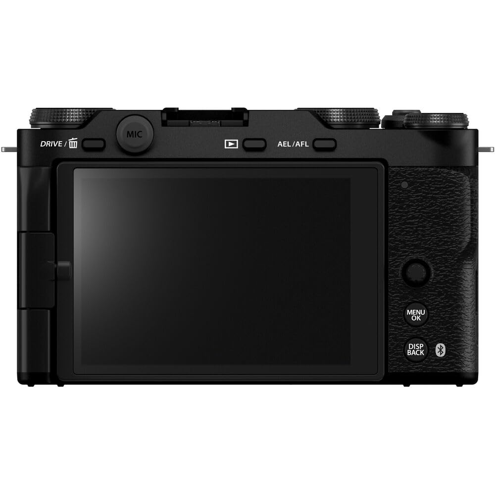 Fujifilm X-M5 Mirrorless Camera with XC 15-45mm f/3.5-5.6 Lens (Black) Bundle with Flexible Tripod, 64GB SD Card & Additional Accessories