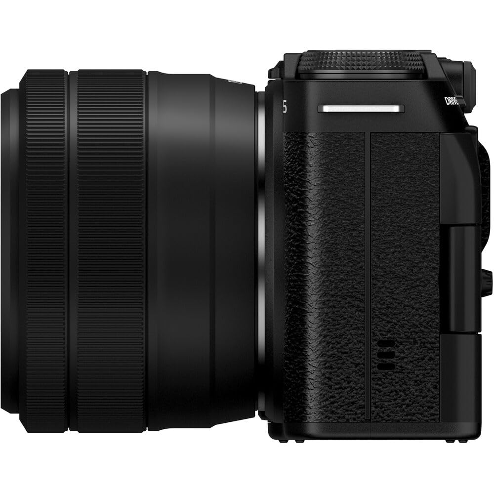 Fujifilm X-M5 Mirrorless Camera with XC 15-45mm f/3.5-5.6 Lens (Black) Bundle with Flexible Tripod, 64GB SD Card & Additional Accessories