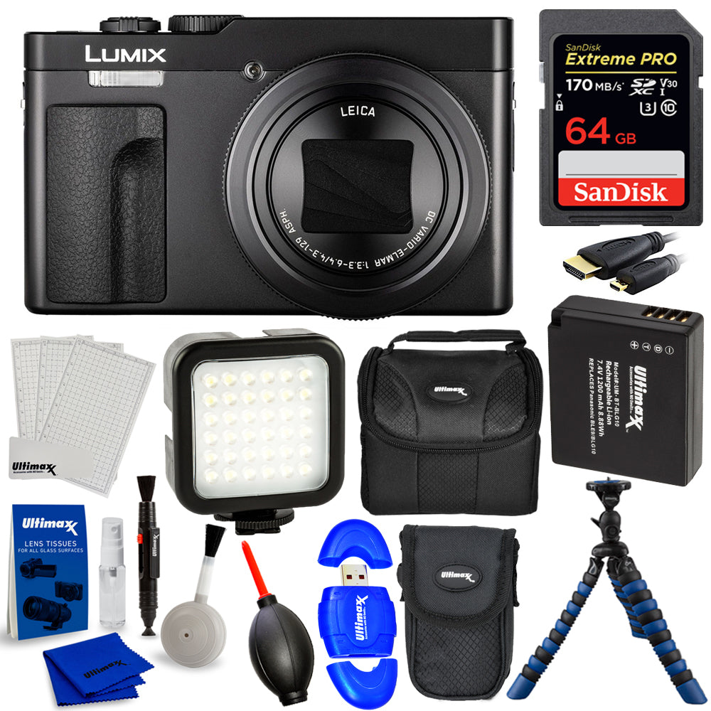 Panasonic TZ99/ZS99 Digital Camera (Black) Bundle