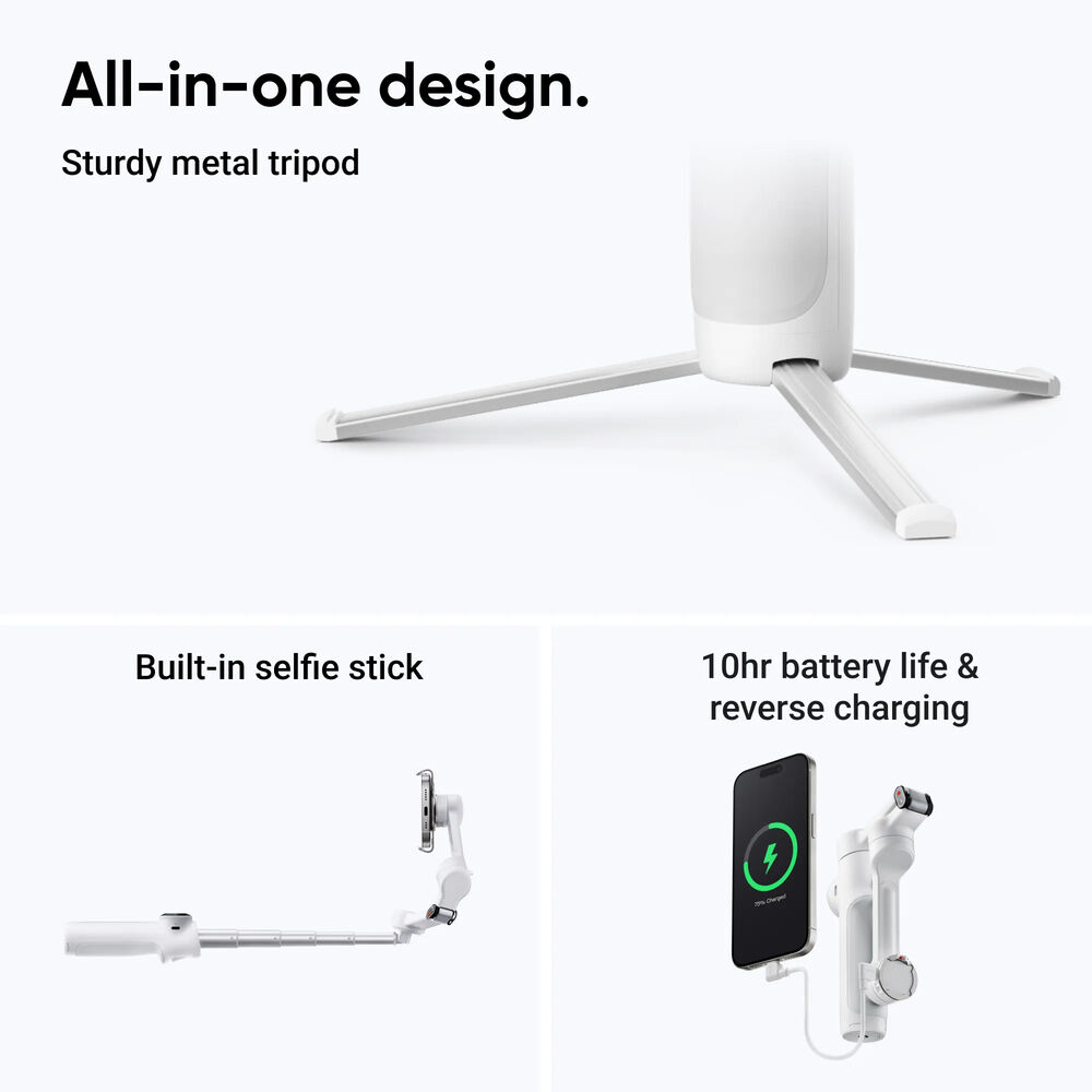Insta360 Flow 2 Standard Bundle (Summit White)