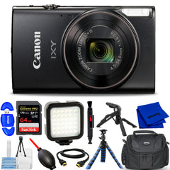 Canon Compact Digital Camera IXY650 (Black) Bundle