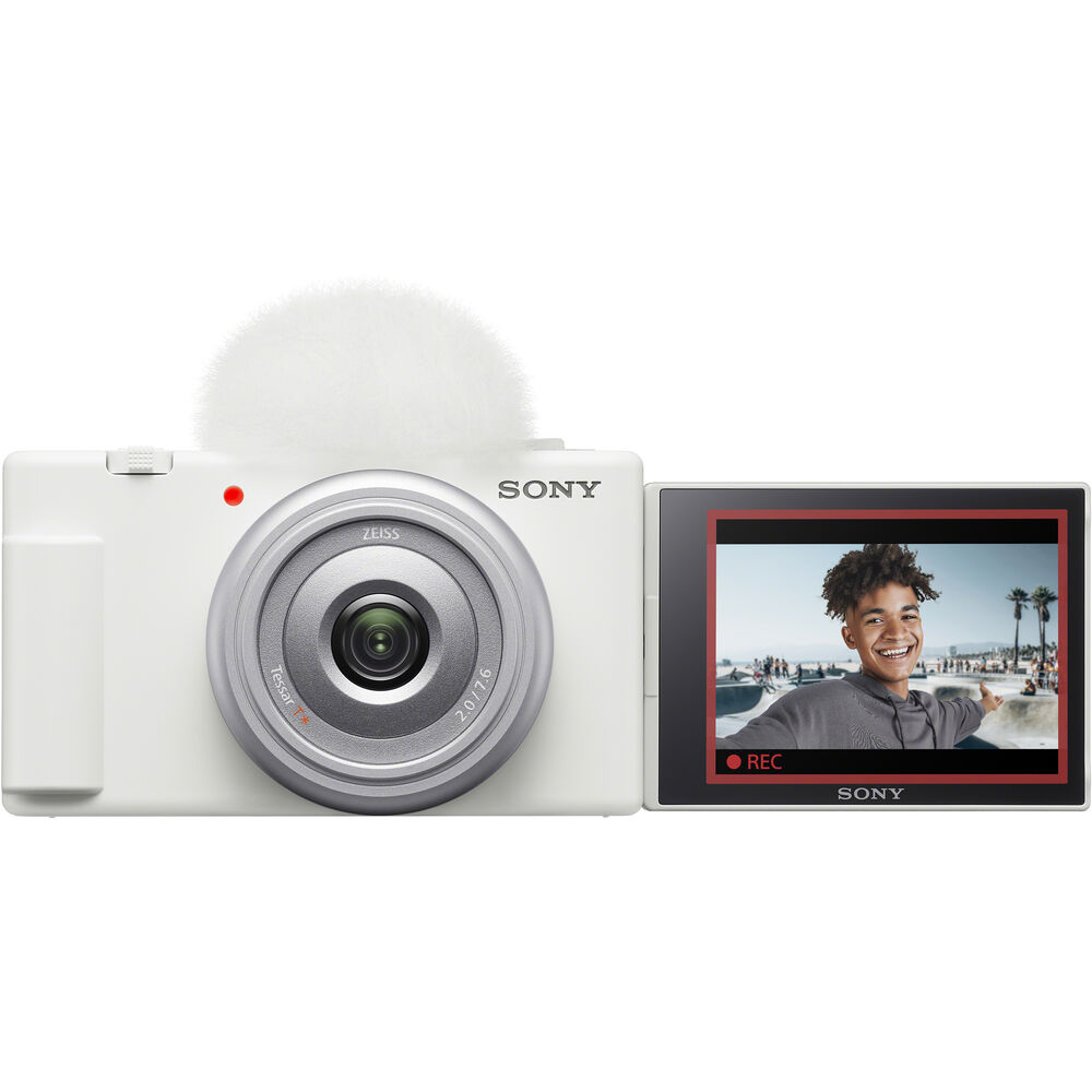 Sony ZV-1F Vlogging Camera (White) (WHITE BOX)