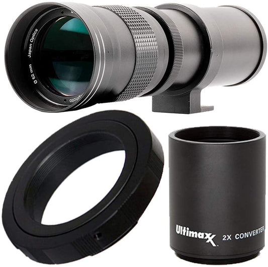 Ultimaxx 420-800mm/840-1600mm f/8 Telephoto Lens Kit