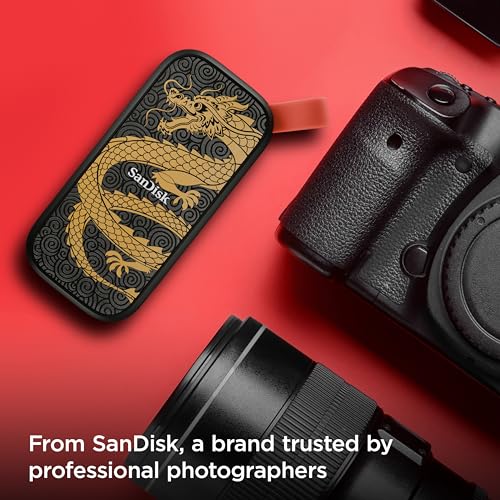 Sandisk 1TB Portable SSD, Dragon Edition, Up to 800MB/s Read Speeds