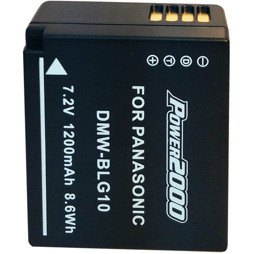 Power2000 DMW-BLG10 Lithium-Ion Battery Pack for Select Panasonic LUMIX Cameras