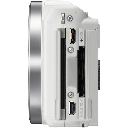 Sony Alpha a5000 20.1 MP Interchangeable Lens Camera with 16-50mm OSS Lens (WHITE)
