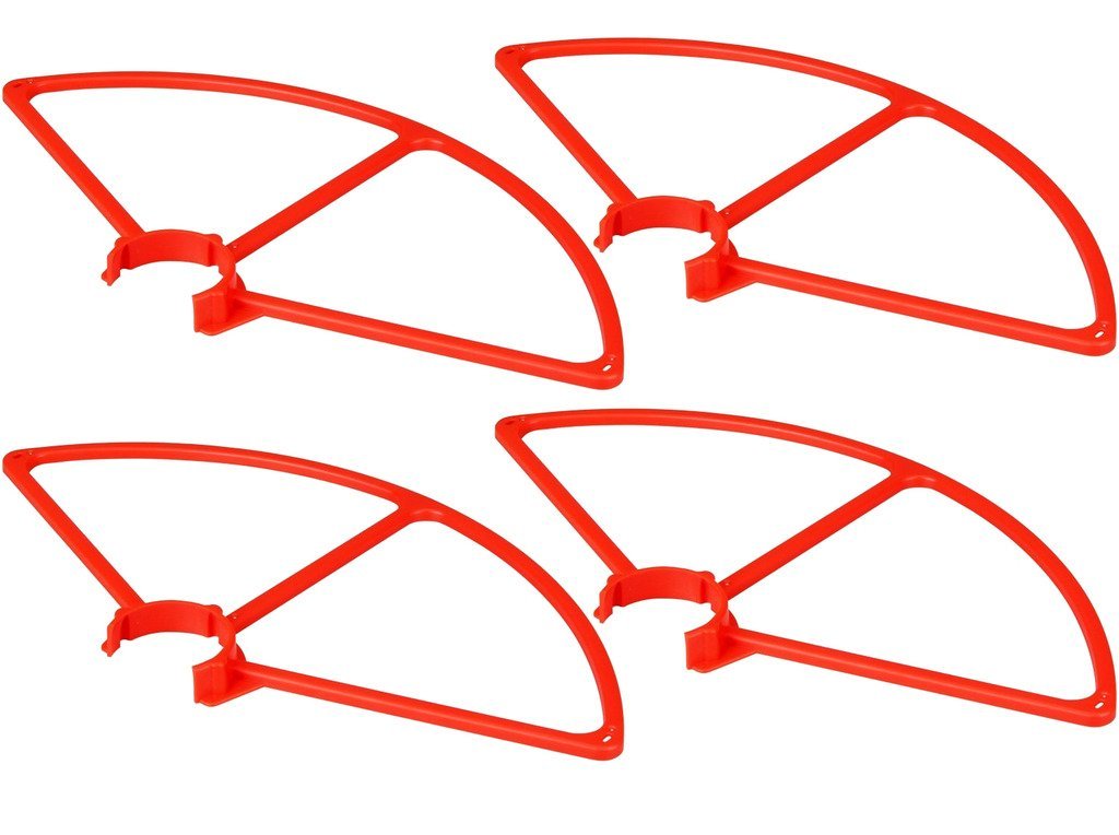 ULTIMAXX YUNEEC Q500 QR PROP GUARD RED (4)