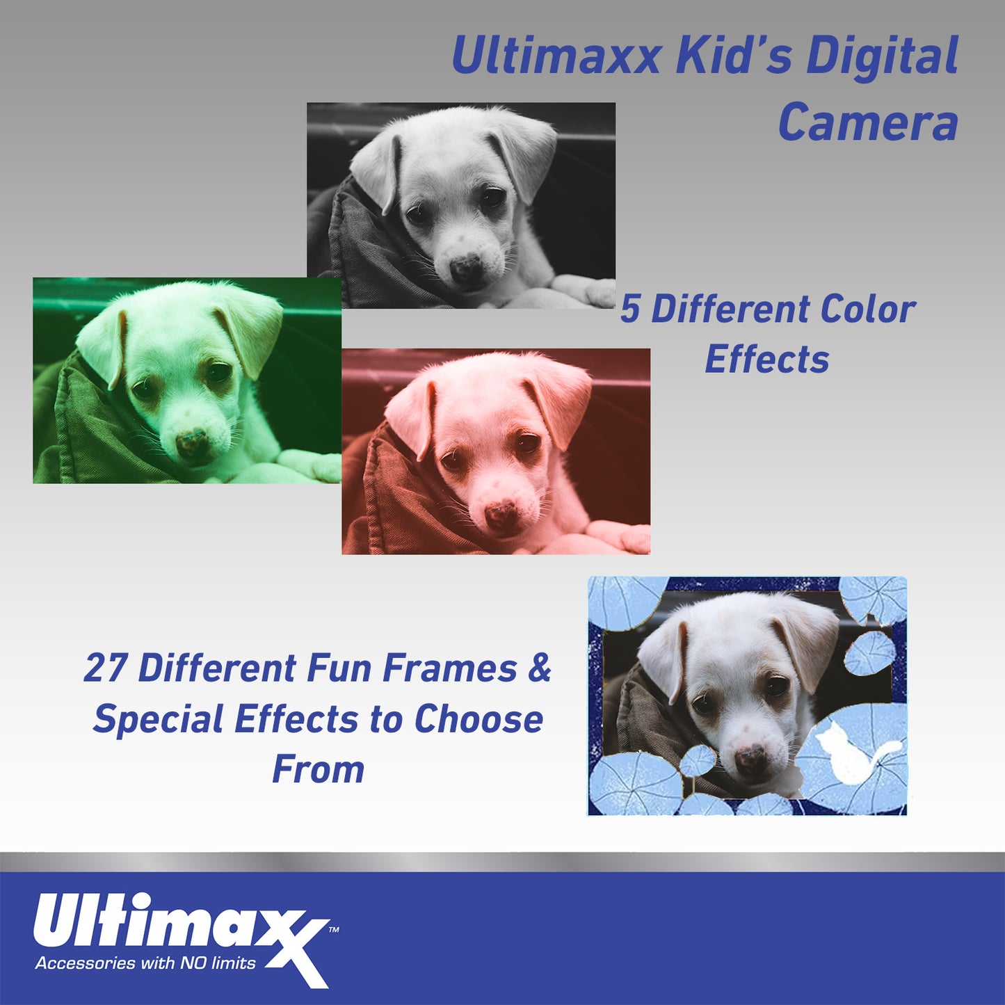 Ultimaxx Kid's Digital Camera w/ 32GB Micro SD Card, USB Cable - Pink