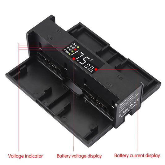 ULTIMAXX Mavic 2 Charger Hub / 4 Batteries / LED Screen / Folding