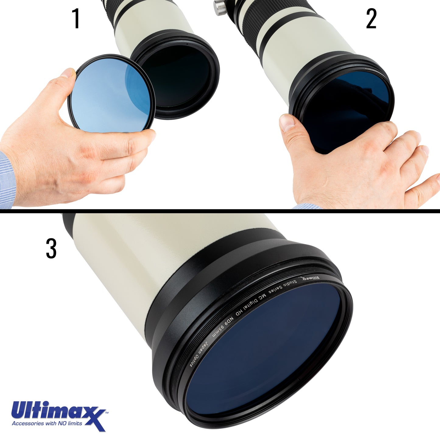 ULTIMAXX 4 Piece Multi Coated HD Filter Kit 105mm (UV, CPL, Warming, ND9)