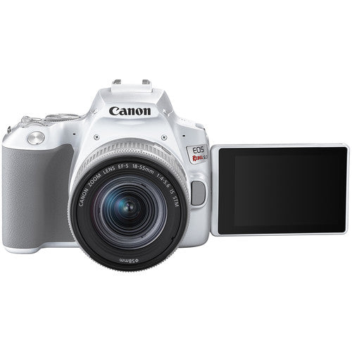 Canon EOS Rebel SL3 DSLR Camera w/ EF-S 18-55mm f/4-5.6 IS STM Lens (White)