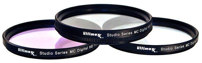 ULTIMAXX 3 Piece Multi Coated HD Filter Kit 40.5mm (UV, CPL, FLD)
