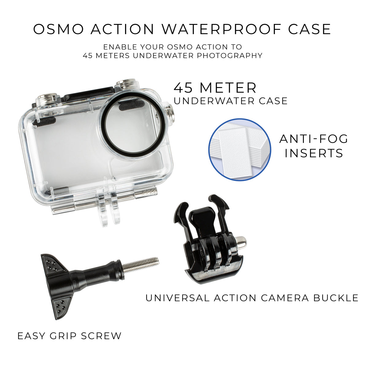 ULTIMAXX DJI Osmo Action Underwater Housing / Waterproof Case