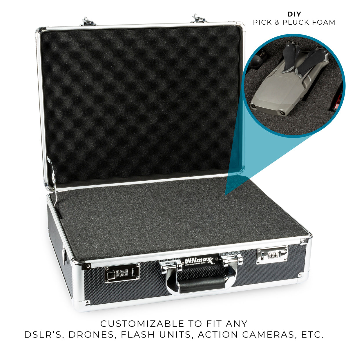 ULTIMAXX Hard Aluminum Case with Combo Lock