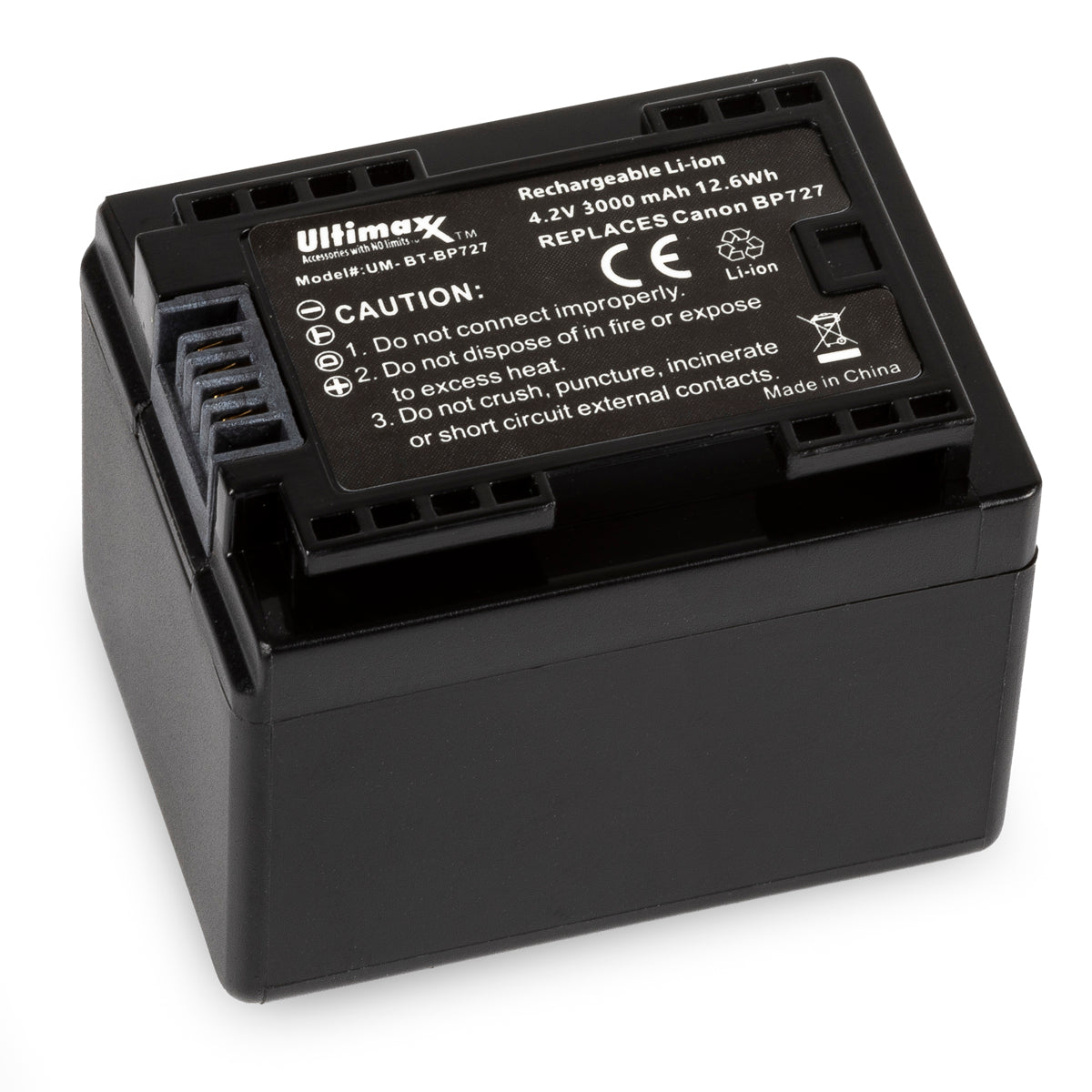 ULTIMAXX Replacement battery for Canon BP727 - 3000 mah