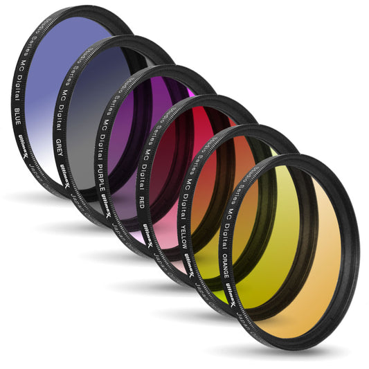 ULTIMAXX 6pc Gradual Color Filter Set 46 mm