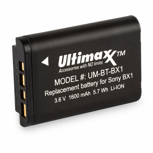 ULTIMAXX Replacement battery for Sony NP - BX1 - 1600 mah