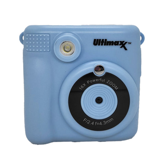 Ultimaxx Kids Digital Camera w/ 32GB Micro SD Card, 3 Rolls Paper - Blue