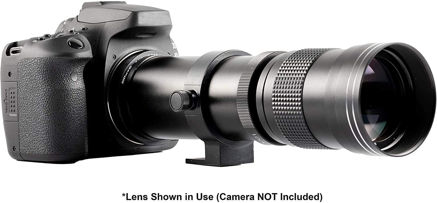 Ultimaxx 420-800mm f/8.3-16 Super HD Manual Telephoto Zoom Lens - Black