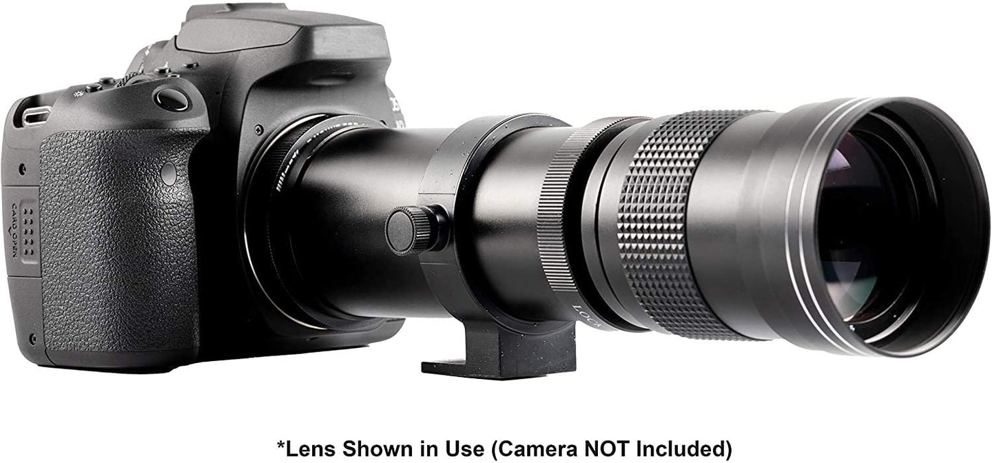 Ultimaxx 420-800mm f/8.3-16 Super HD Manual Telephoto Zoom Lens - Black