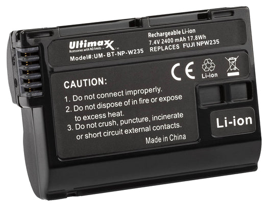 Ultimaxx Replacement Battery for Fuji NP-W235 2400mAh