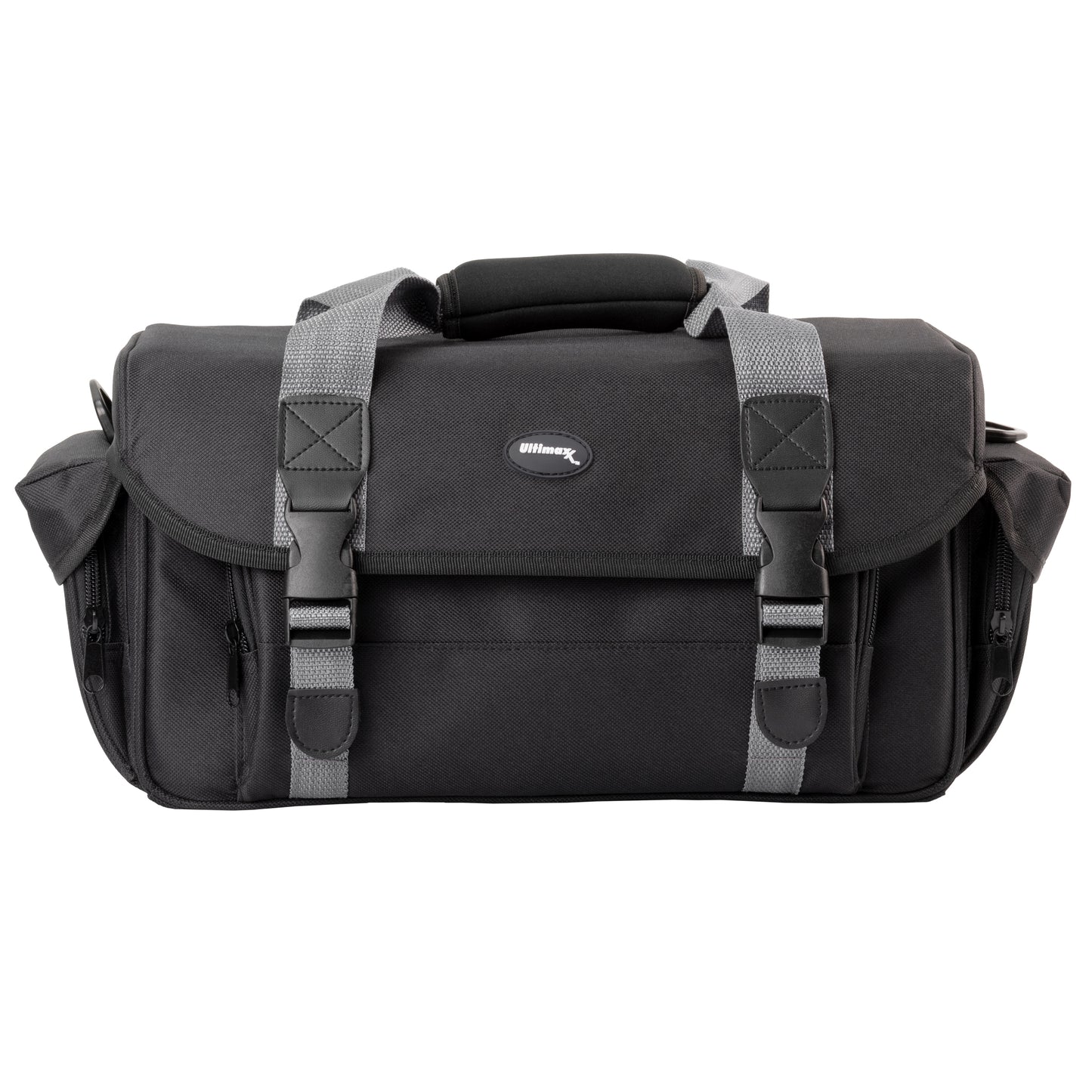 Ultimaxx Water-Resistant Gadget Bag for Electronics: Adjustable, Padded Dividers for Customization - Larger with Dual Buckles