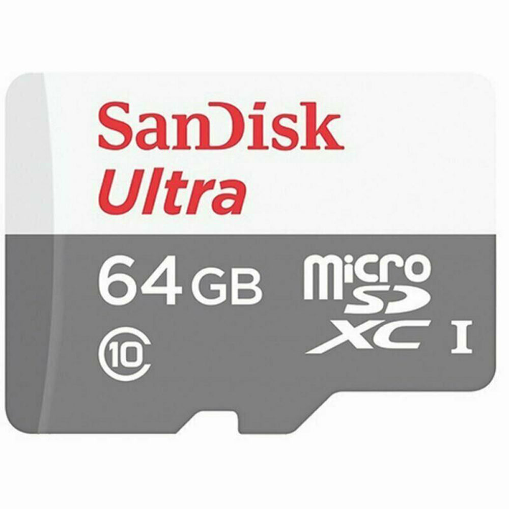 SanDisk Ultra microSD 64GB (SDXC UHS-I Class 10 100 MB/s) Memory Card with SD Adapter