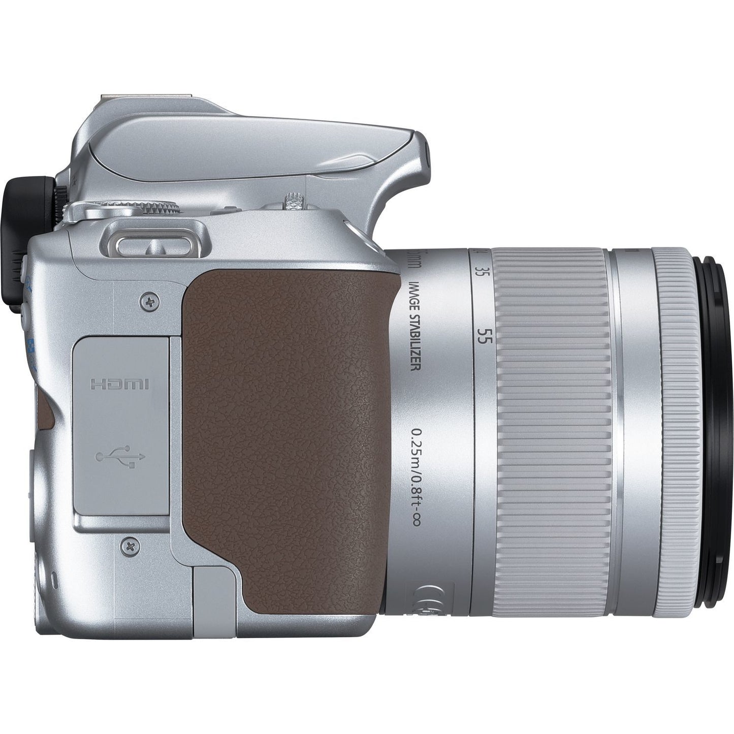 Canon EOS 250D + EF-S 18-55mm f/4-5.6 IS STM Lens (Silver)