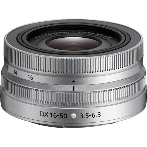 Nikon NIKKOR Z DX 16-50mm f/3.5-6.3 VR Lens SILVER - White Box