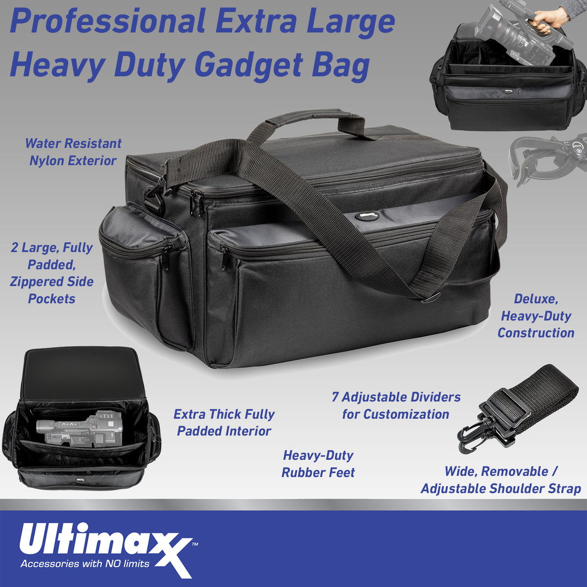 Canon XF605 4K HDR Pro Camcorder Bundle | 22-Piece Video Kit