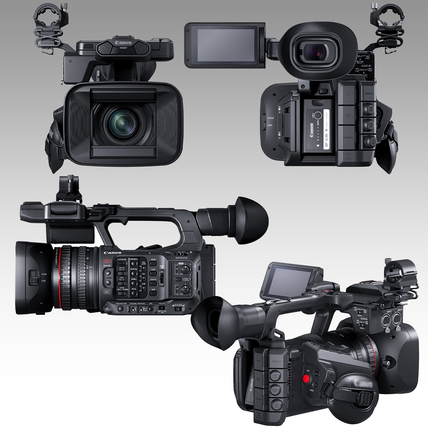 Canon XF605 4K HDR Pro Camcorder Bundle | 22-Piece Video Kit